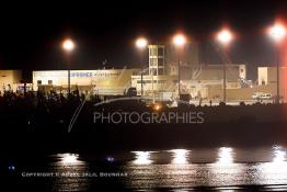 Image du Maroc Professionnelle de  Port de Laayoune la nuit du 2 Décembre 2003. (Photo / Abdeljalil Bounhar)

